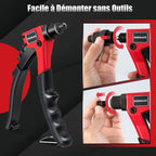 Riveteuse Manuelle Avec 200 Rivets Et 4 Outils-Embouts De Rivets Interchangeables À Volonté Avec Étui De Transport