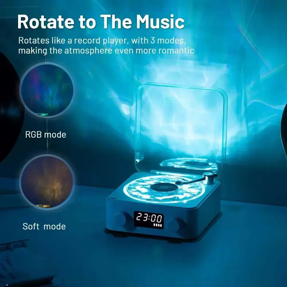 Mini Retro White Noise Bluetooth Speaker Portable Vintage Sleep Aid Bluetooth Speaker Subwoofer with RGB Light Support TF Card enceinte Bluetooth vintage