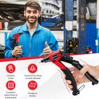 Riveteuse Manuelle Avec 200 Rivets Et 4 Outils-Embouts De Rivets Interchangeables À Volonté Avec Étui De Transport